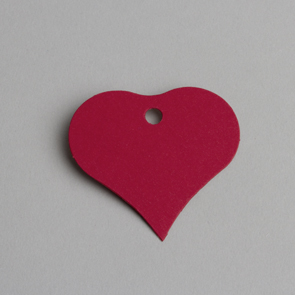 etiquette coeur rouge