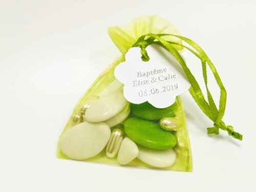 sac a dragees vert anis