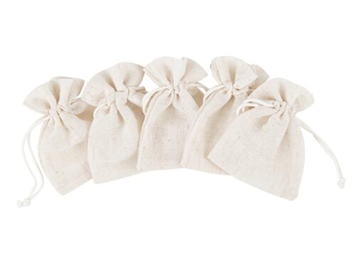 Sachet dragées effet lin