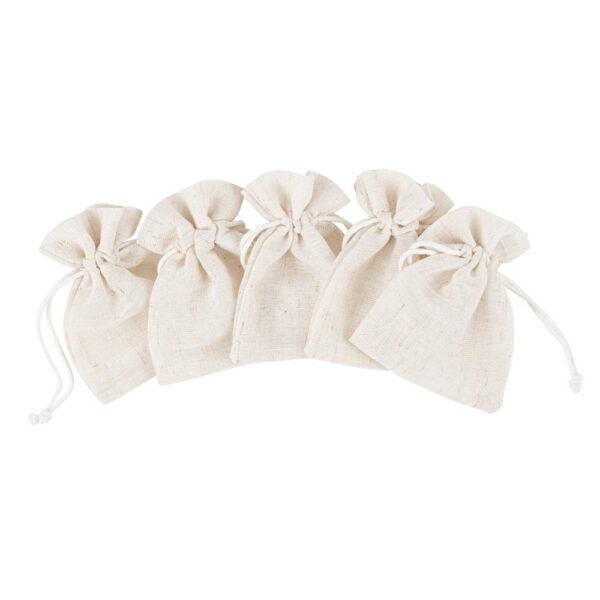 Sachet dragées effet lin