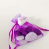 sac a dragees violet organza
