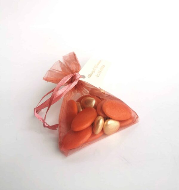 Sachet dragées terracotta