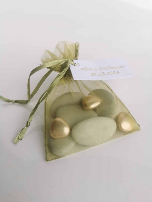 Sachet dragées vert sauge