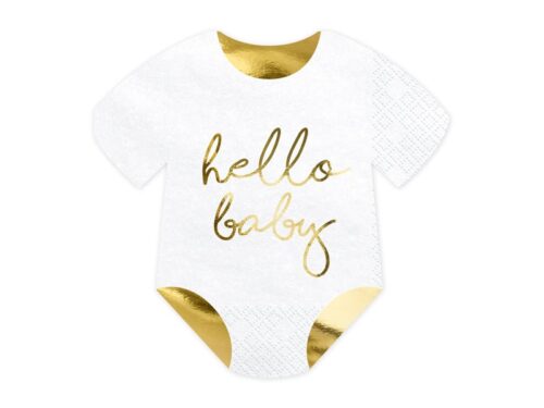 Serviette babyshower Body bébé