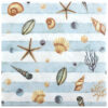 Serviette coquillage deco theme mer