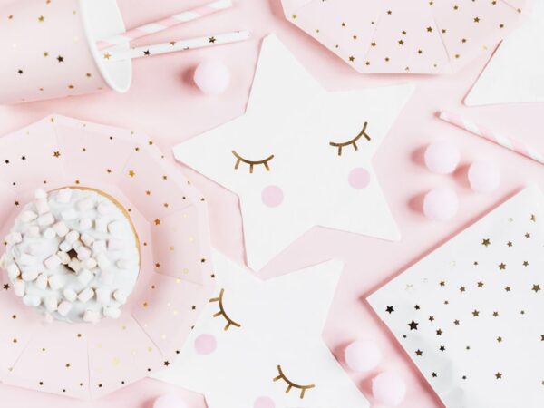 serviette forme étoile cils