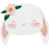 Serviette lapin deco bapteme paques