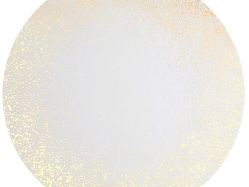 Set de table - Scintillant- Blanc et doré - Lot de 6