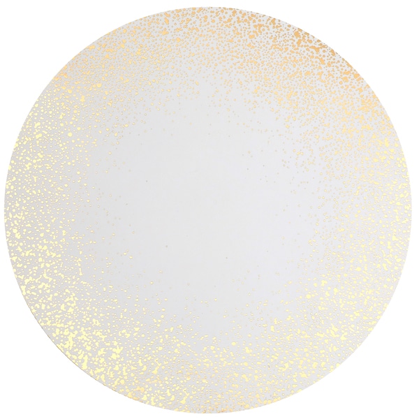 Set de table - Scintillant- Blanc et doré - Lot de 6