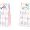 Sac à dragées licorne - Lot de 6