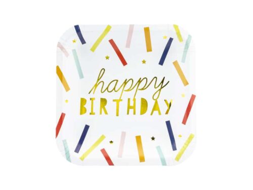 assiette couleur anniversaire