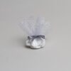 Tulle a drages argenté