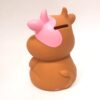 Tirelire vache rose et marron