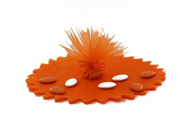 tulle cristal orange