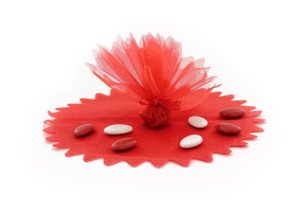 tulle cristal rouge