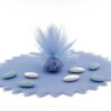 tulle cristal bleu ciel-lot de 10