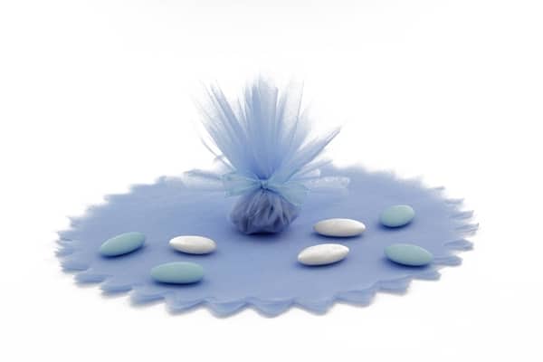 tulle cristal bleu ciel-lot de 10