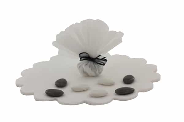 tulle intissé blanc