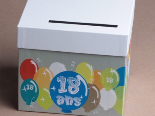 urne 18 ans fond uni