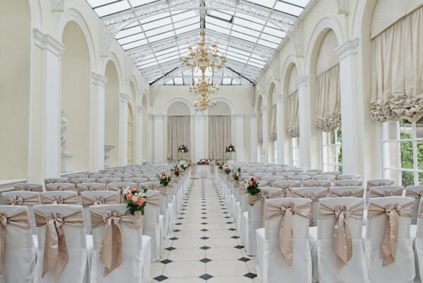 Housse de chaise blanc mariage