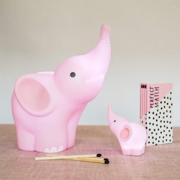 Veilleuse rose elephant balthazar