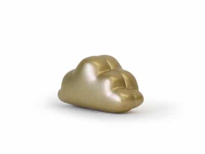 Deco bapteme nuage or dragees