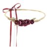 accessoire cheveux mariee bordeaux couronne