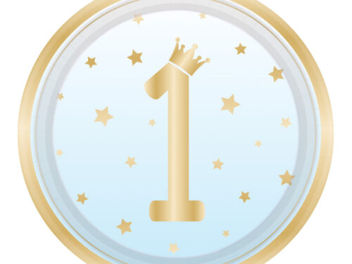 assiette 1an bleu pâle