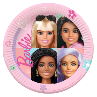 assiette anniversaire barbie