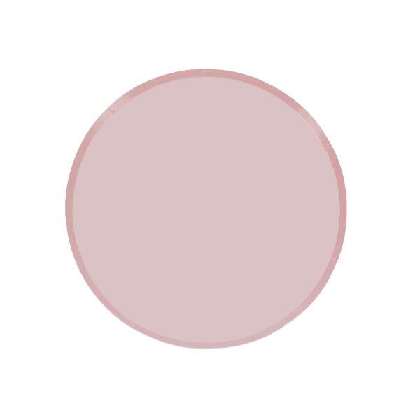 assiette bi color rose