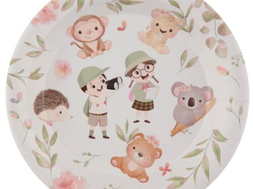 assiette safari explorateur