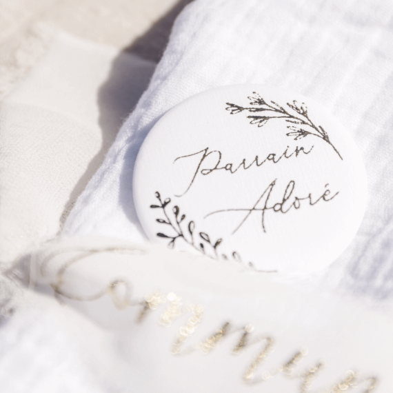 Badge parrain adoré