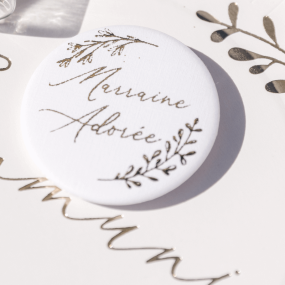 Badge marraine adorée