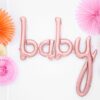 ballon baby shower rose gold
