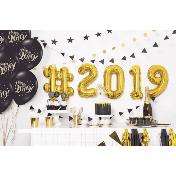 Ballon chiffre 1 - Rose