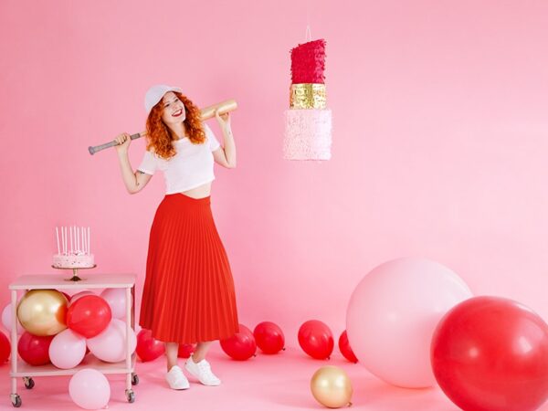 ballon geant rose 1 metre