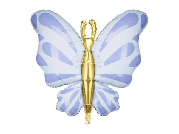 ballon papillon mauve