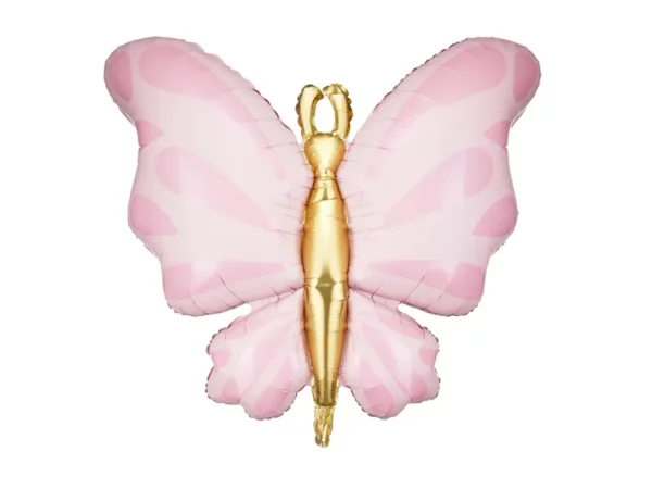 ballon papillon rose