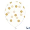 ballons blancs-pois or