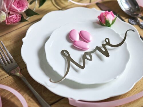 décoration de table mariage blanc et argent