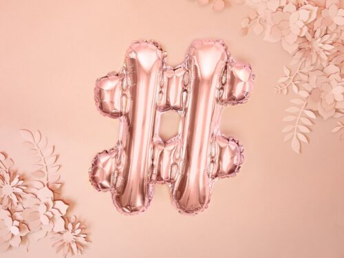 Hashtag rose gold