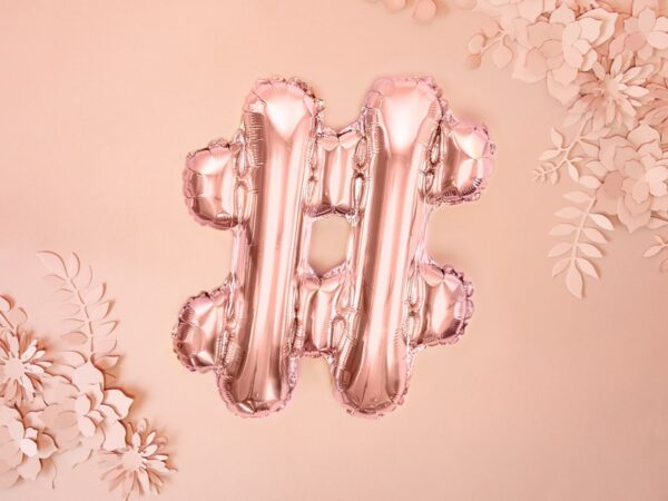 Hashtag rose gold