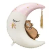 Ballon Ourson sur Lune - Rose