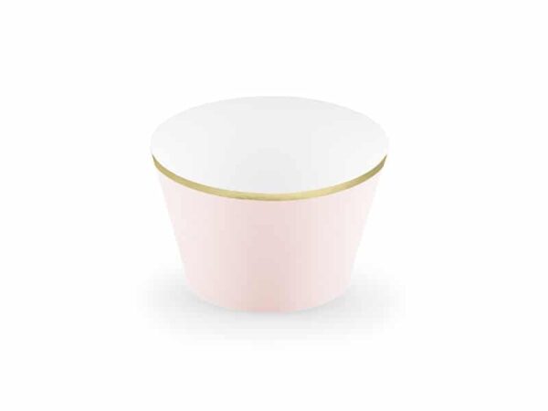 contours à cupcakes rose et or