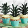 Piques à cupcakes ananas- Lot de 6