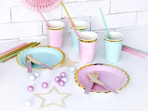 Gobelet Rose/Or - Lot de 6