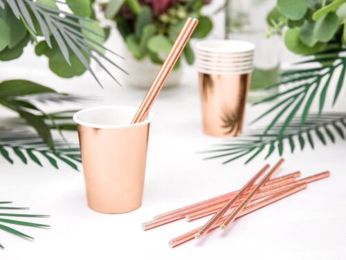 gobelet rose gold paille rose gold