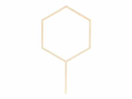 cake topper hexagone