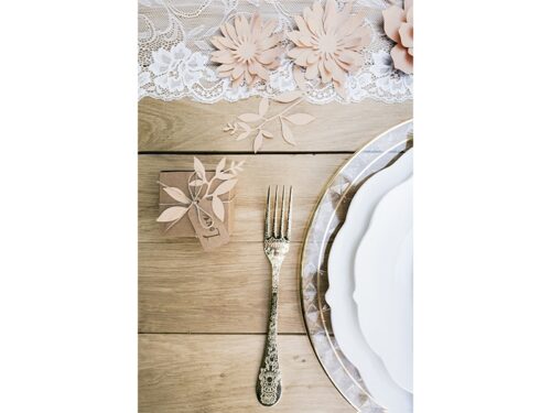 DECO DE TABLE FLEUR ROSE