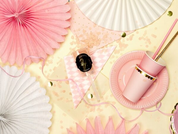 Canon à confettis corail-Push pop